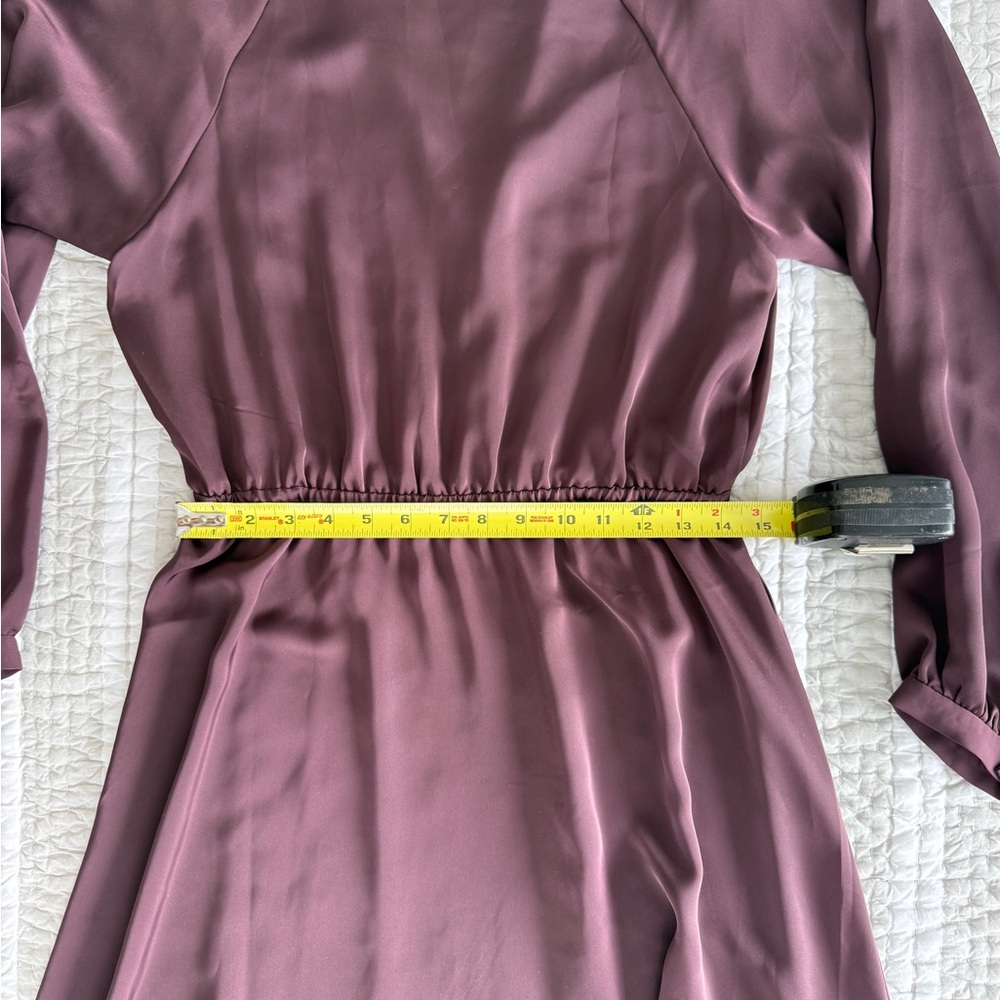 Aritzia Babaton Plum Long Sleeve Dress, Size Medium - Picture 5 of 10